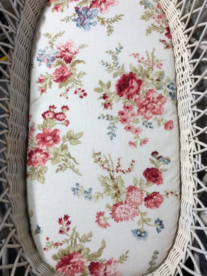 floral bassinet sheet
